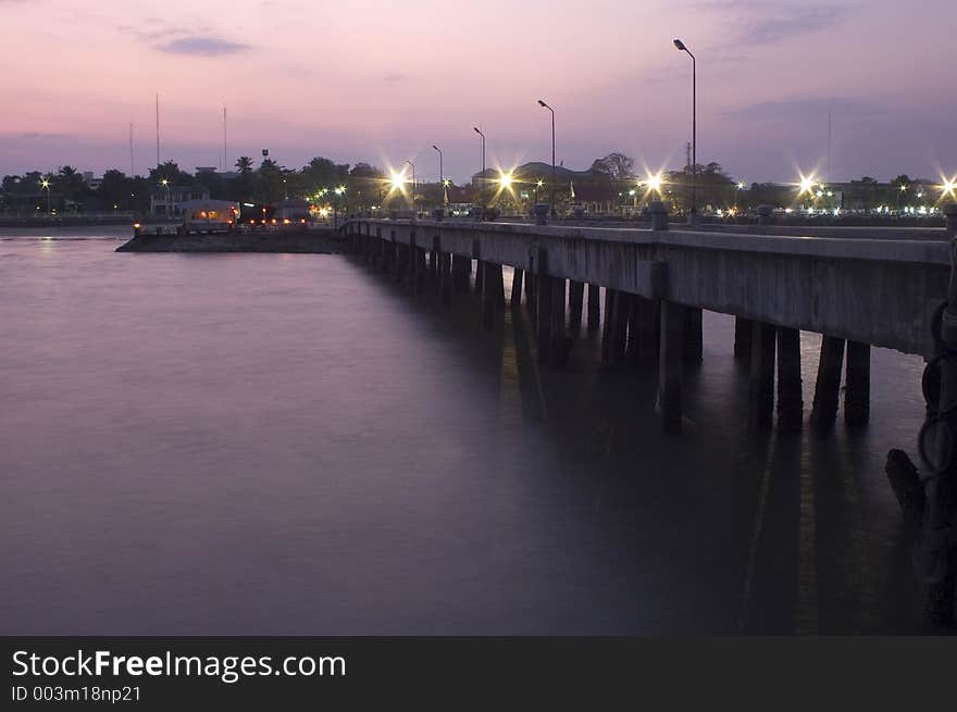 Pier in thailand. Pier in thailand