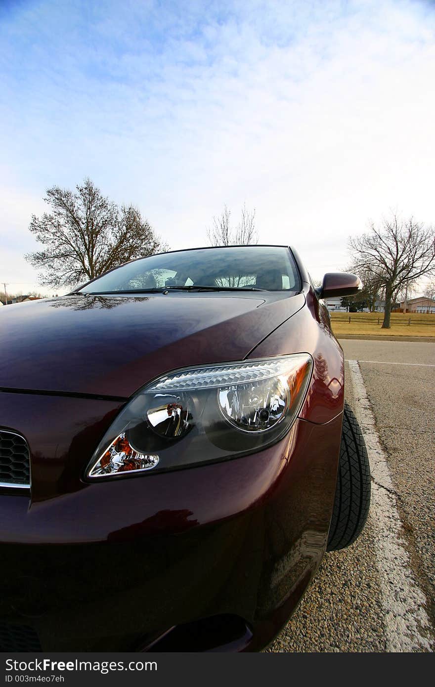 A car's headlight