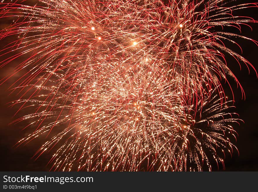 Fireworks at the annual Skyshow in Adelaide, South Australia. Fireworks at the annual Skyshow in Adelaide, South Australia.