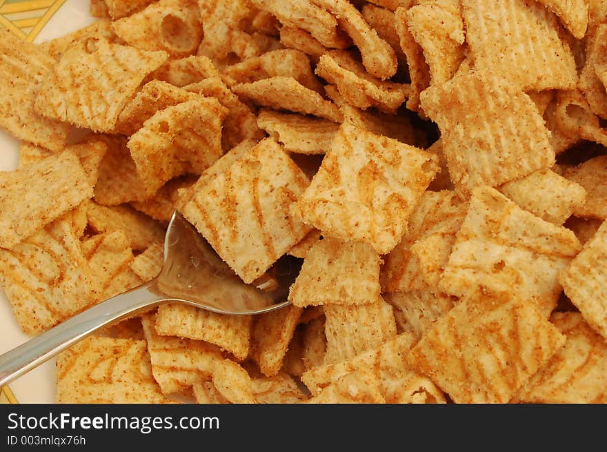 Corn flakes background