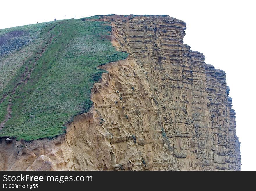 Burton Bradstock Ciiffs At West Bay Bridport Sands In Dorset