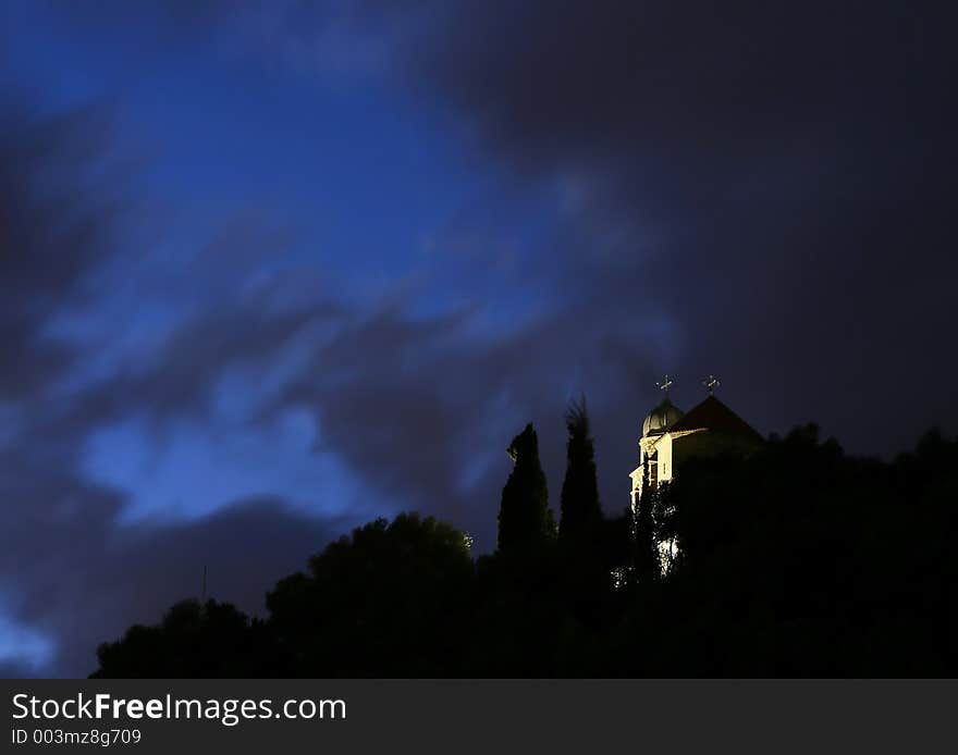 Church in darkness