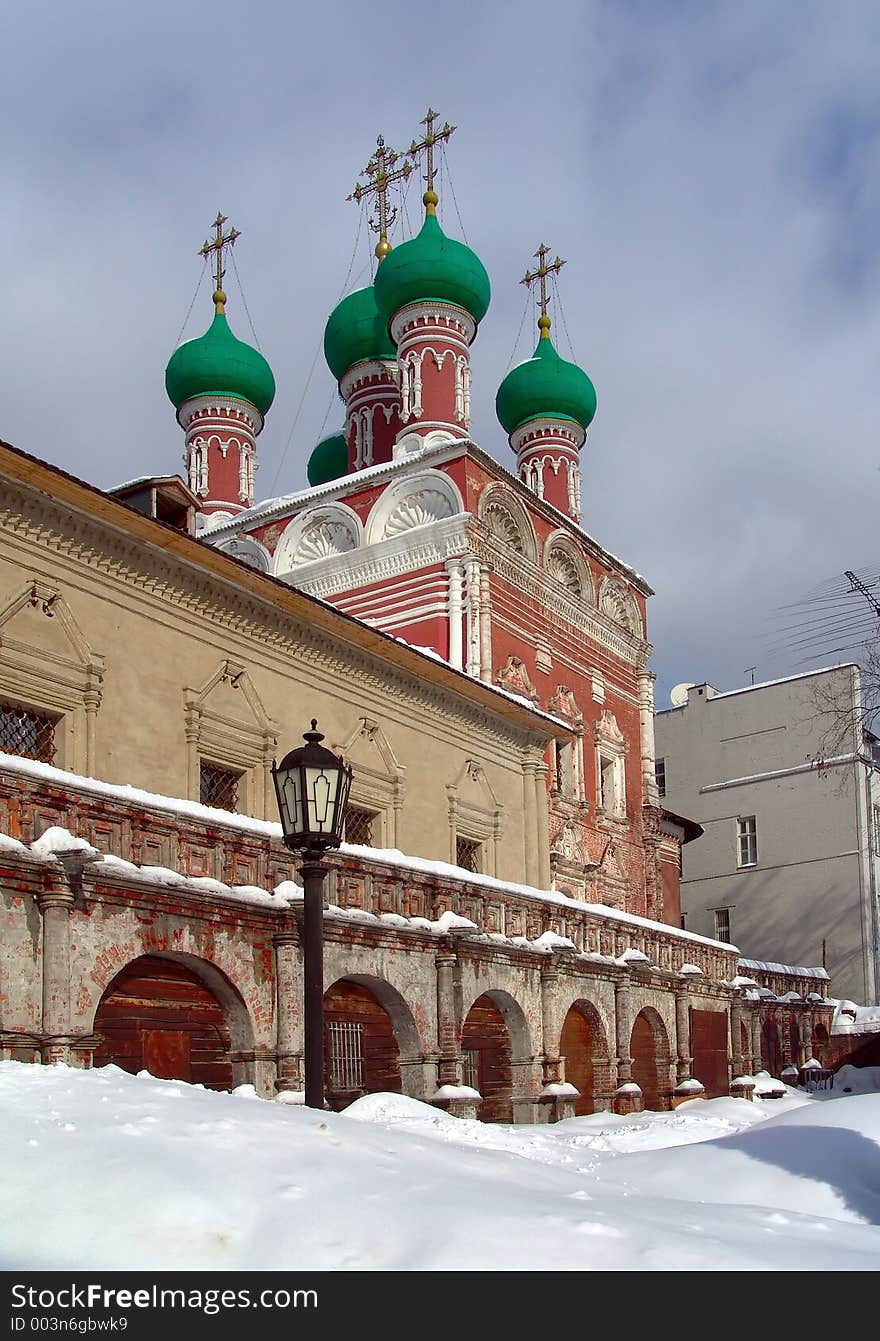 A court yard of the Is high-Peter monastery created in 16 century. A monument of history and culture. An architectural ensemble. The photo is made in Moscow (Russia). Original date/time: 2006:03:06. A court yard of the Is high-Peter monastery created in 16 century. A monument of history and culture. An architectural ensemble. The photo is made in Moscow (Russia). Original date/time: 2006:03:06.