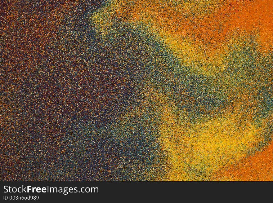 Abstract picture made of multicolor sand. Abstract picture made of multicolor sand