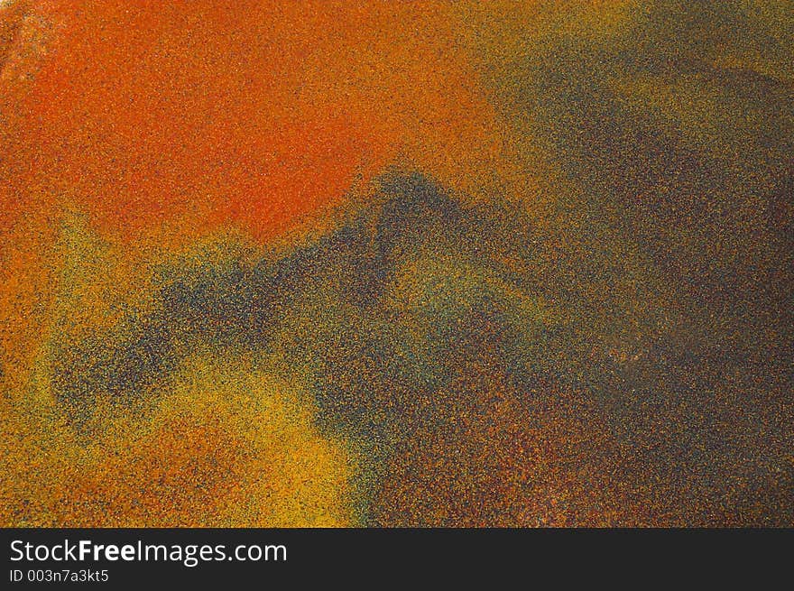 Abstract Picture Made Of Sand