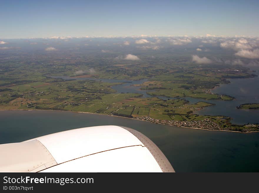 Aircraft approaching land after a 24 hour flight