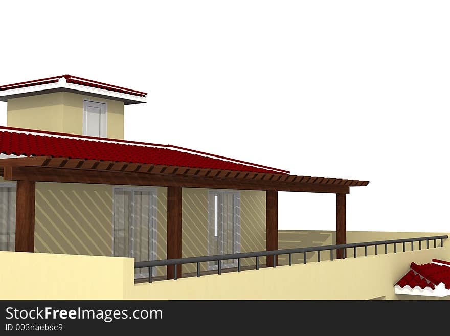 3d render of house. 3d render of house