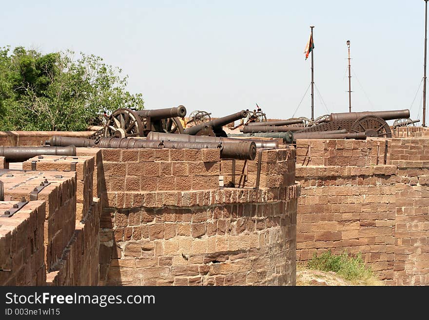 Cannons In Jodhpur, Rajastan