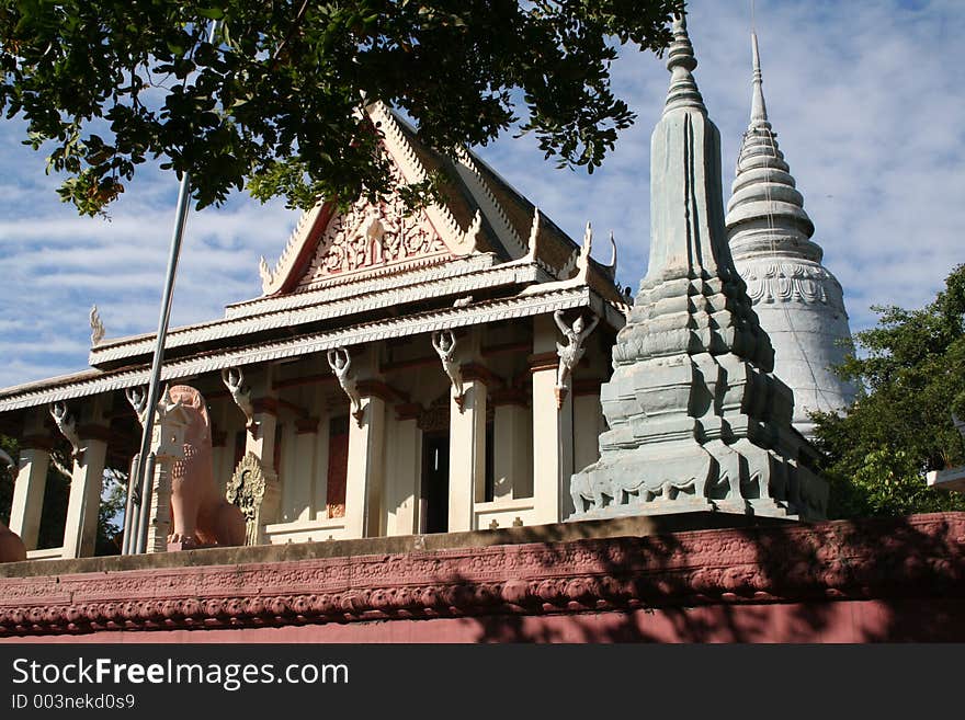 One of the most beautiful temples in Cambodia and Phomn Penh. It was saved by the Khmer Rouge. One of the most beautiful temples in Cambodia and Phomn Penh. It was saved by the Khmer Rouge