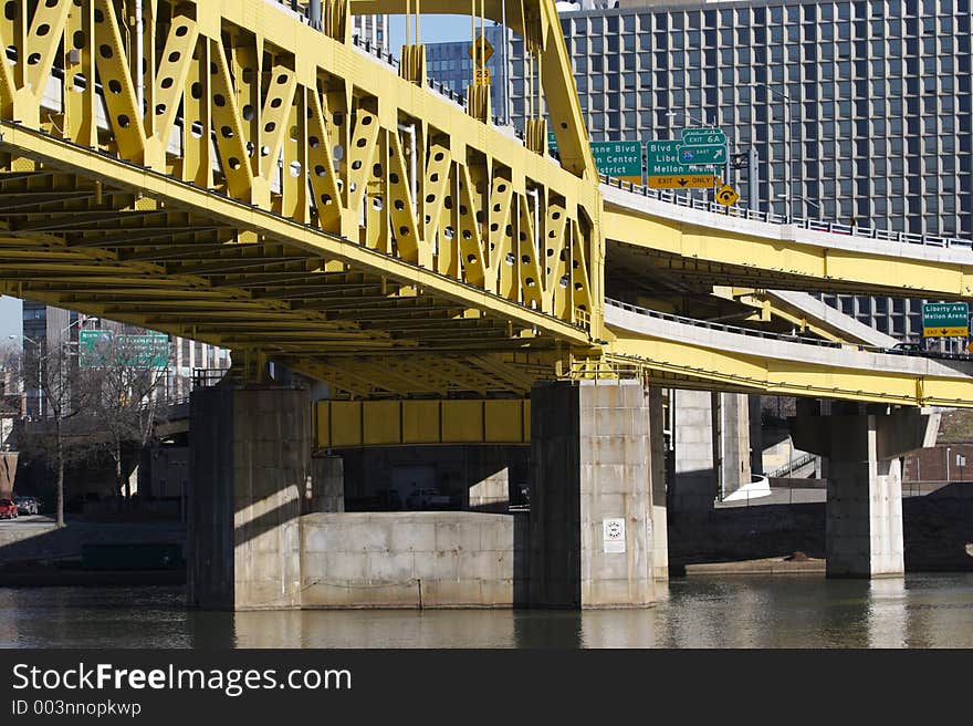 Fort Pitt Bridge in Pittsburgh. Fort Pitt Bridge in Pittsburgh