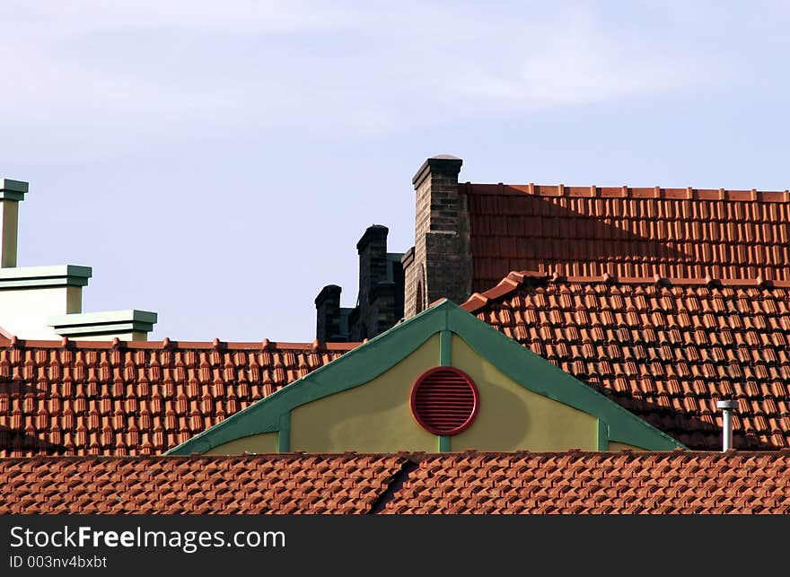 Blue Sky Over Roof