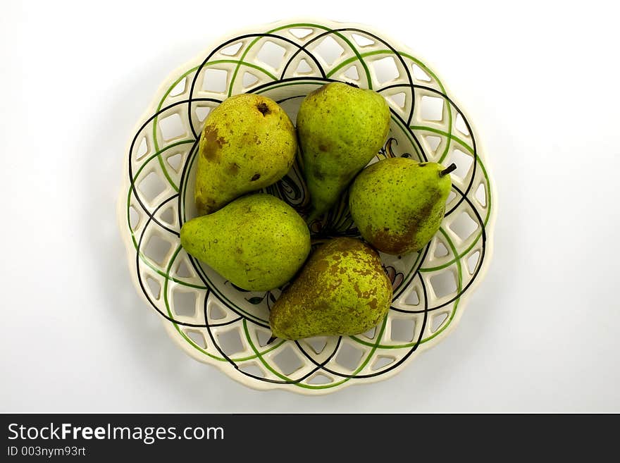 Plate of pears