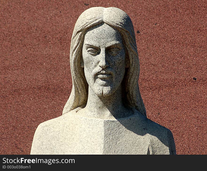 A Marble Statue of Jesus Christ. A Marble Statue of Jesus Christ