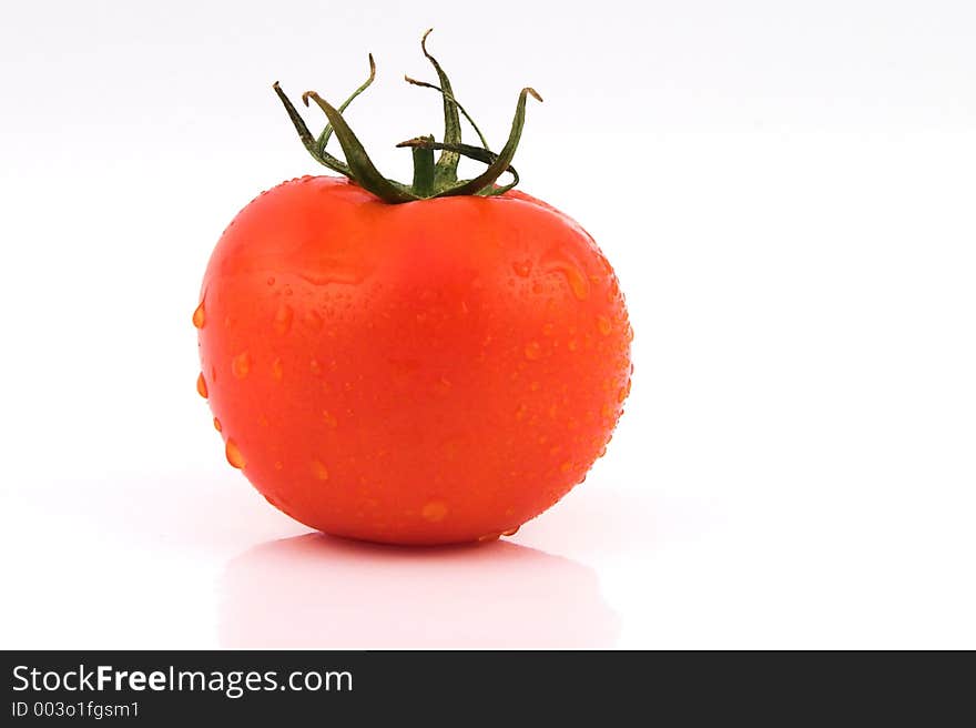 Fresh Tomato Isolated Landscape