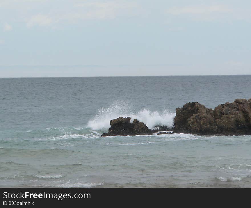 Rocky sea beach