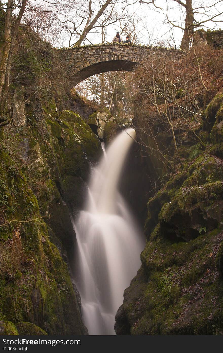 Aira Force Waterfall in the Lake District, Cumbria, England. Aira Force Waterfall in the Lake District, Cumbria, England.