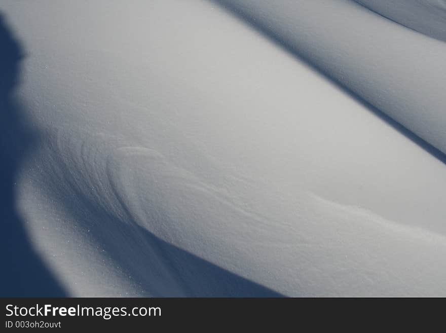 Snow texture on a frozen sea in Northern- Europe (Estonia)