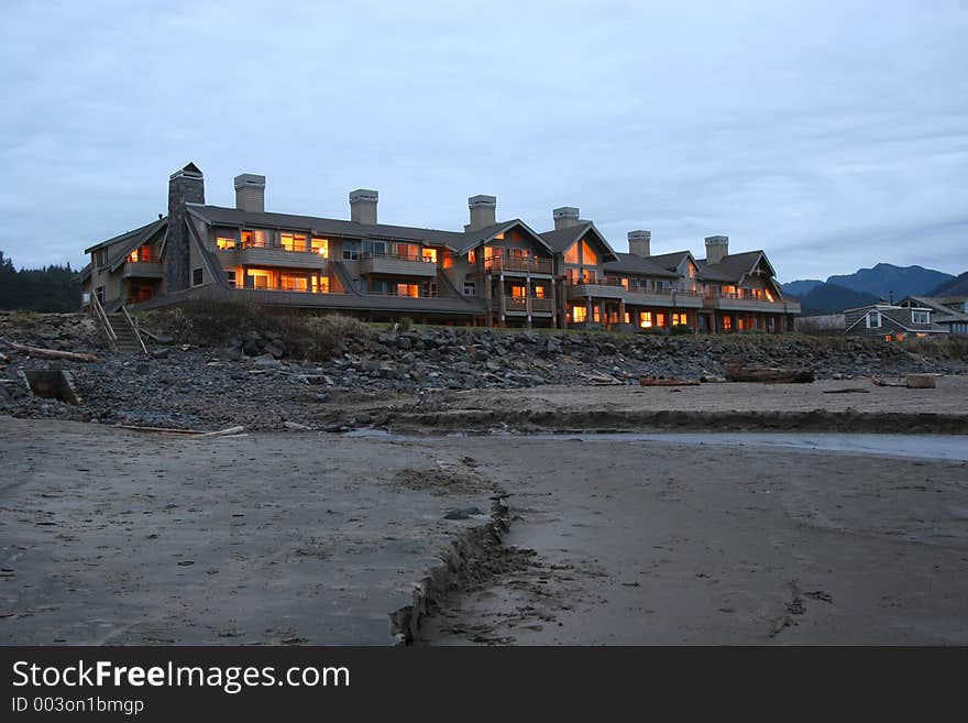 Lodge on the coast.