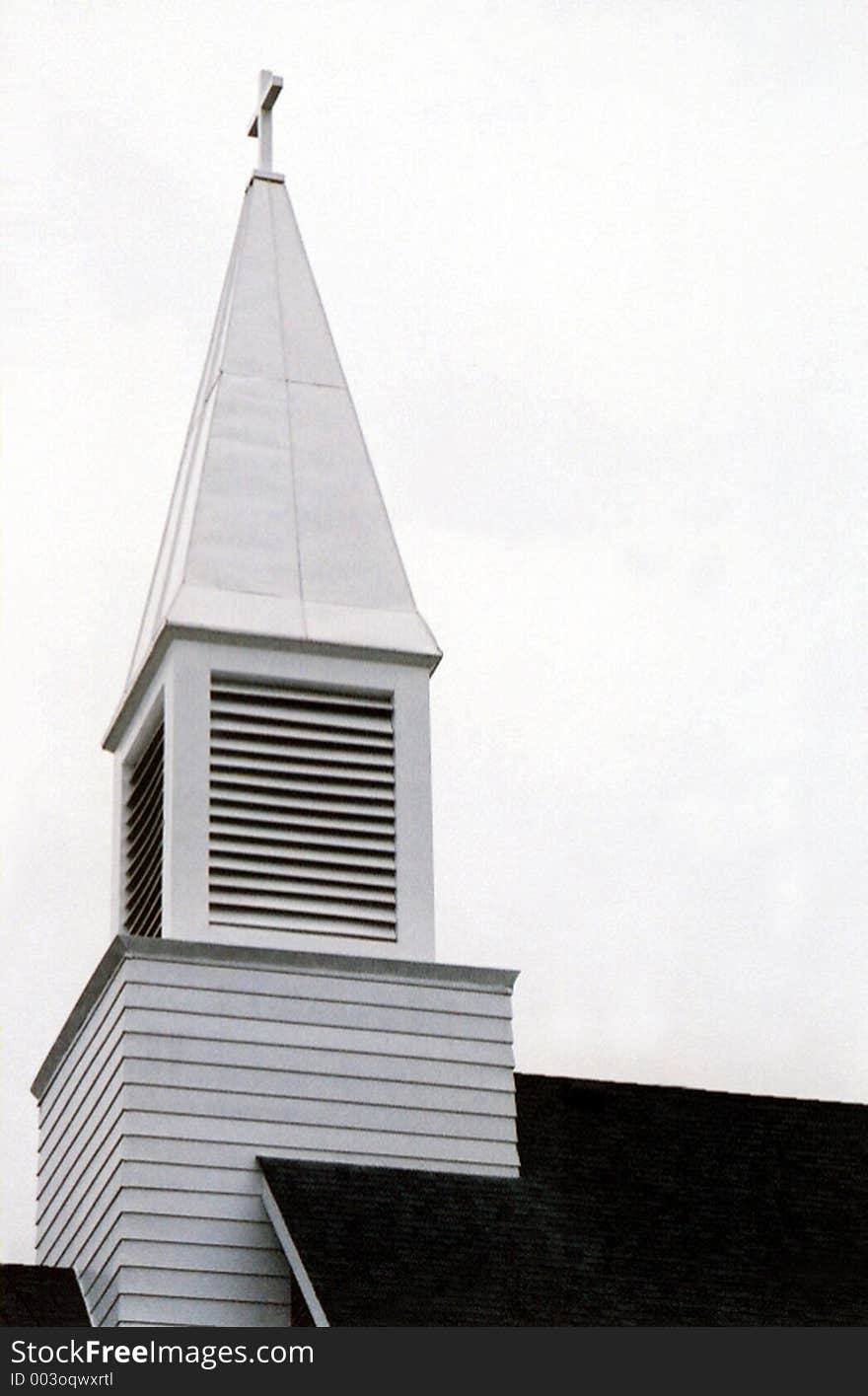 Steeple of a church.