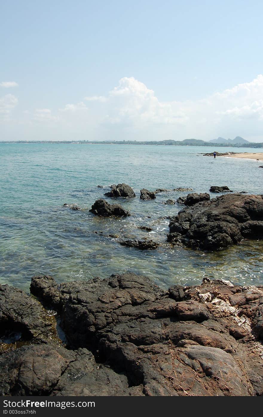 BeachStones in the water