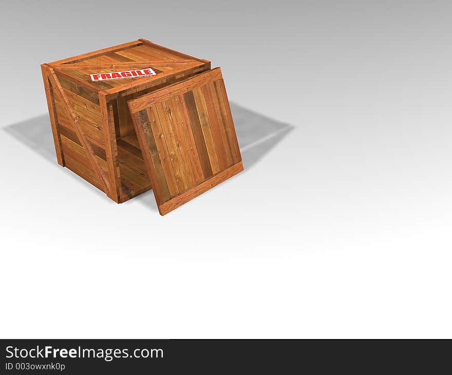 Wooden crate