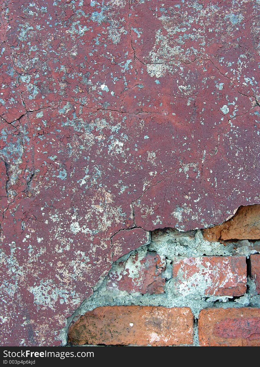 Red old brick wall 5