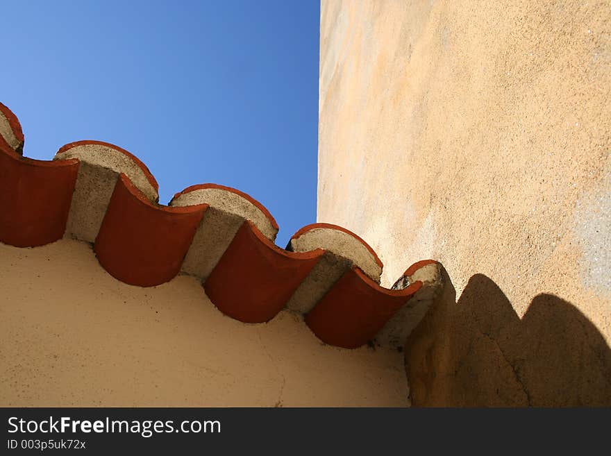 Roof tiles in old Lisbon