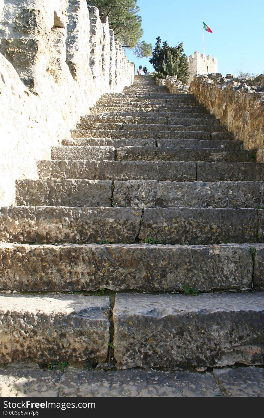 Stairs in the castle