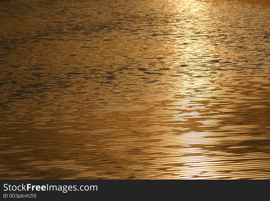 Sunrise on a calm sea