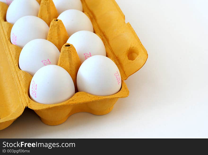 Eggs in a eggtray