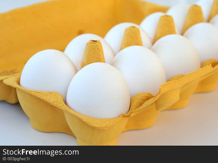 Eggs in a eggtray