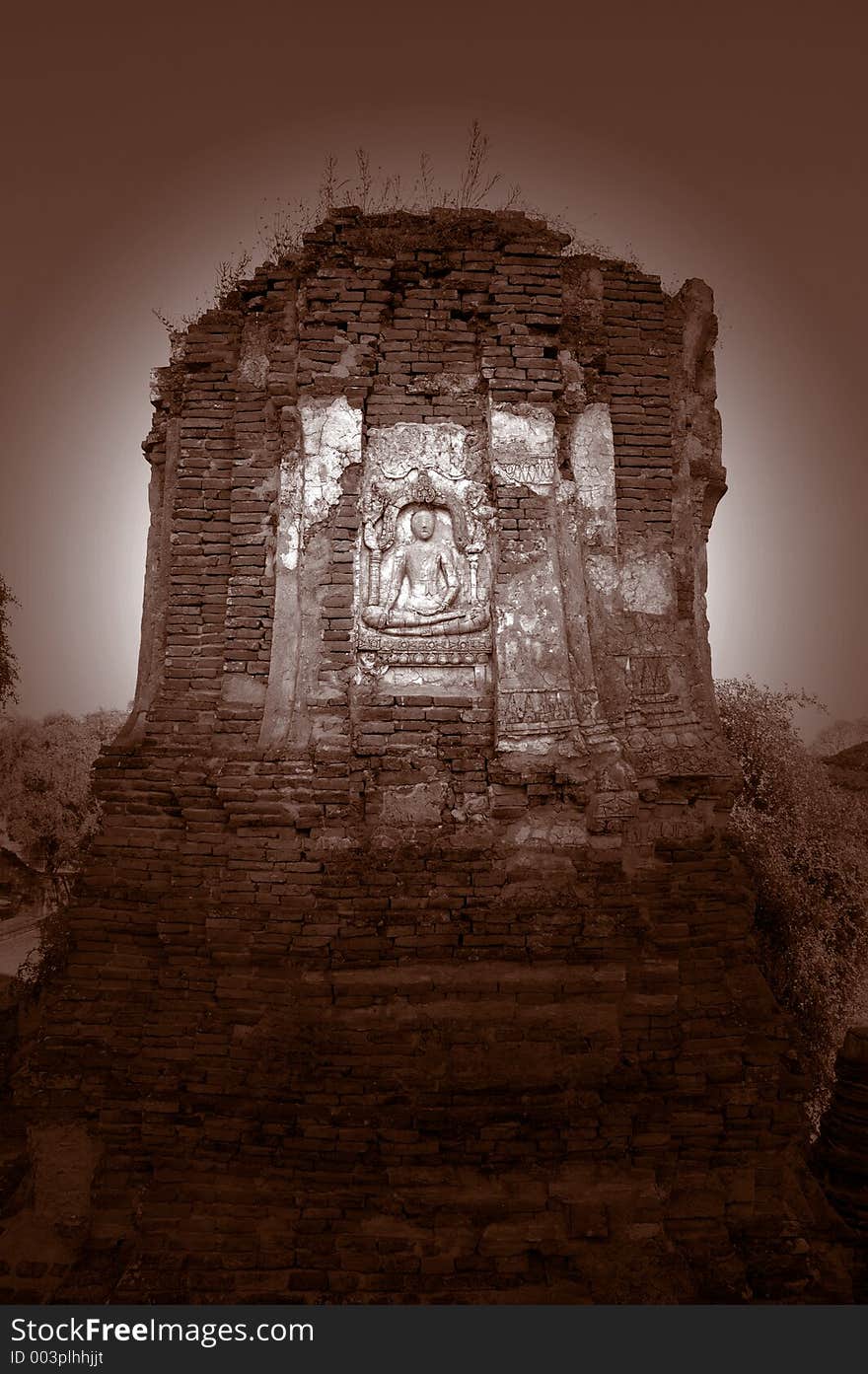 Buddha Carving on Wall