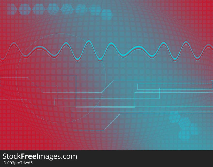 Abstract image background with varying colors and a sine wave. Abstract image background with varying colors and a sine wave