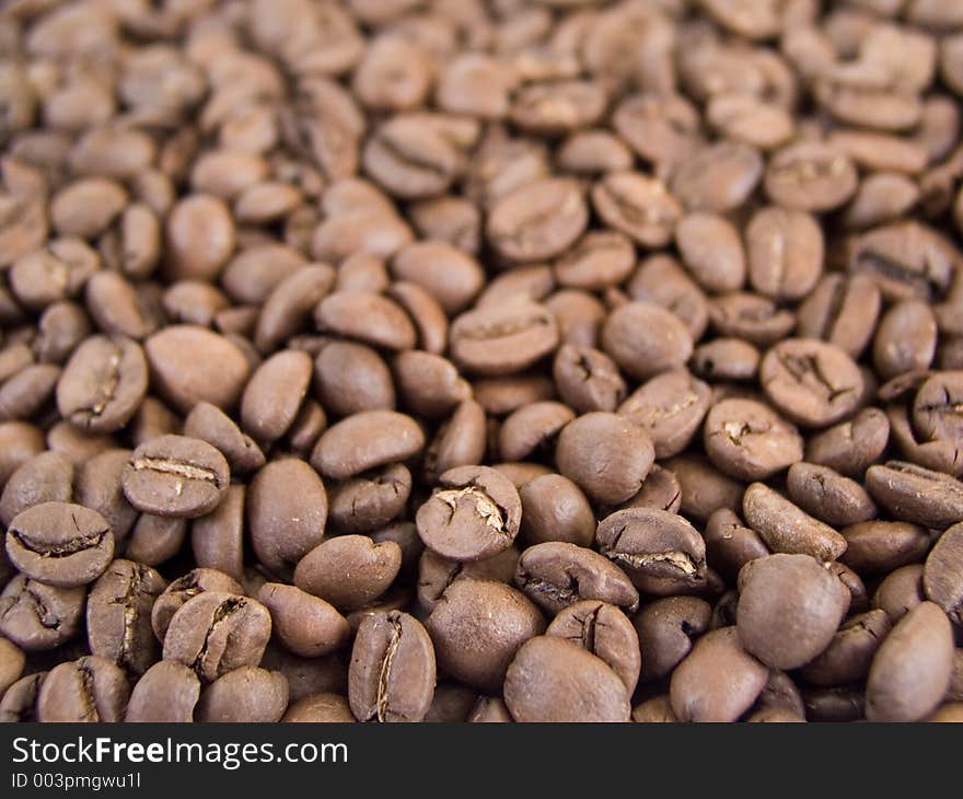 Coffee beans background. Coffee beans background