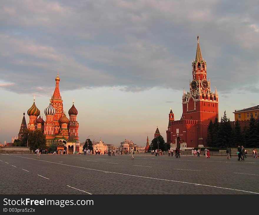 Vasily's temple Blessed. The Kremlin. Vasily's temple Blessed. The Kremlin.