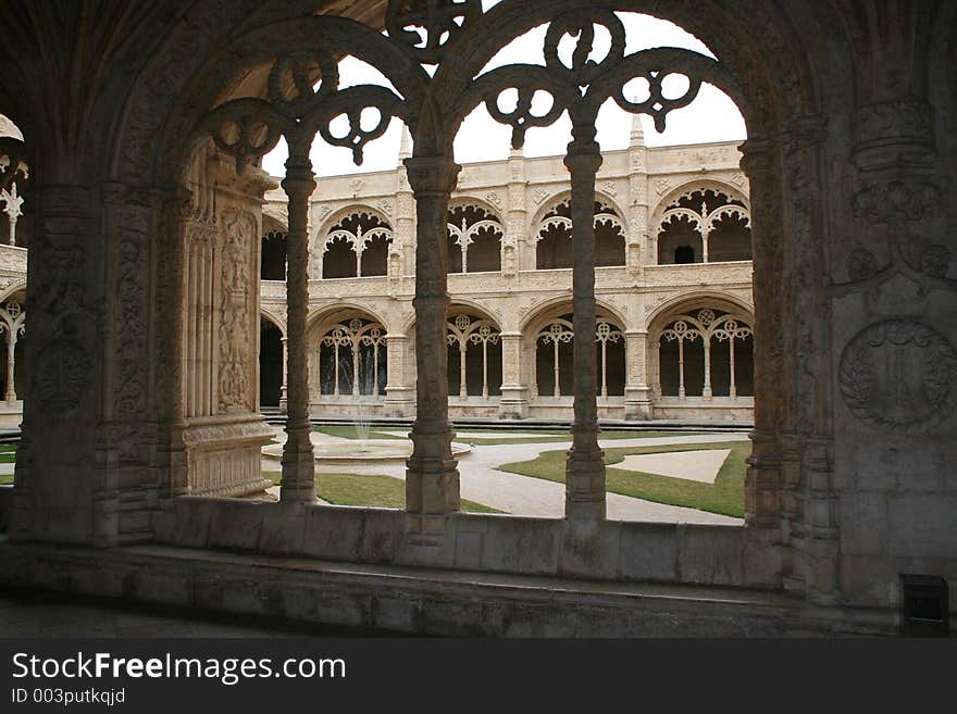 Windows in a monastery