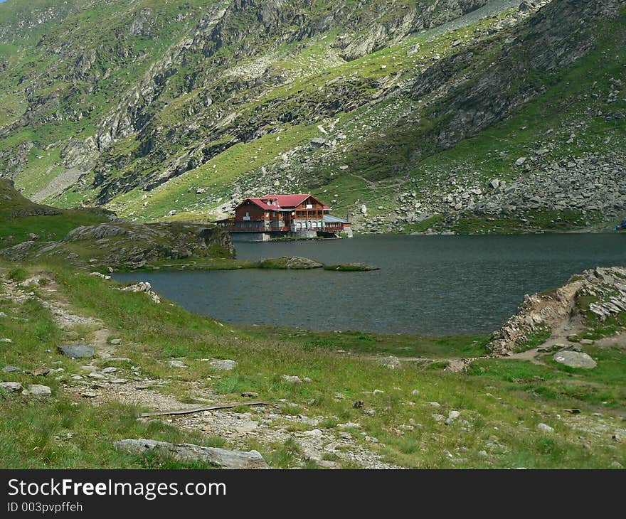 Montain chalet called Bilea in Fagaras Mountains in Romania. Montain chalet called Bilea in Fagaras Mountains in Romania