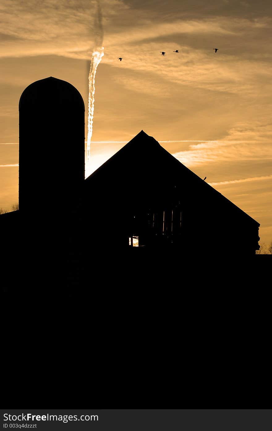 Barn At Dusk