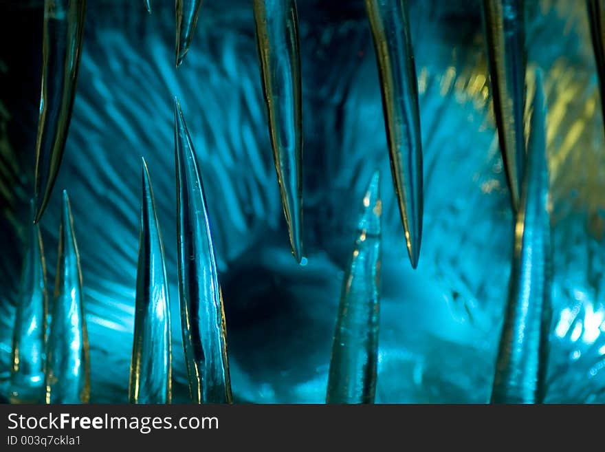 Ice teeth closeup