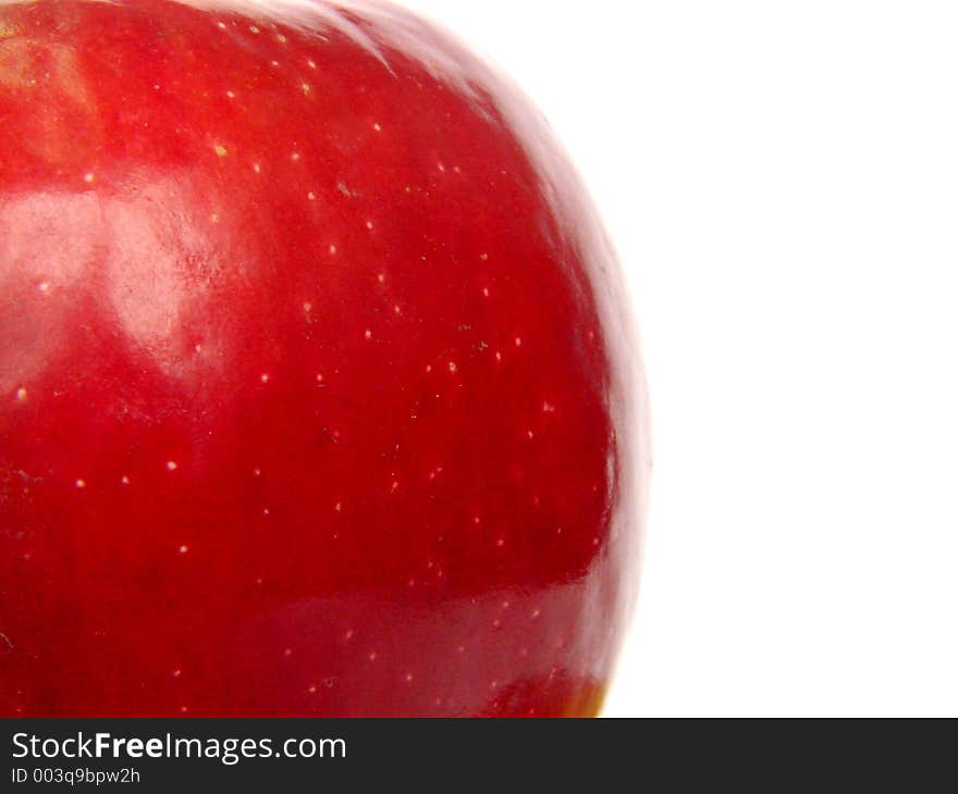 Red Apple Closeup