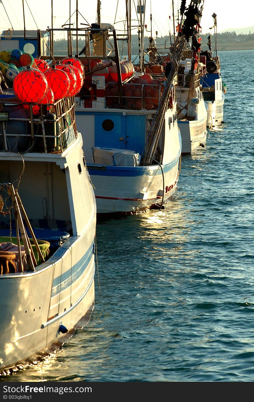 Some boats waiting to go out from the harbour. Some boats waiting to go out from the harbour