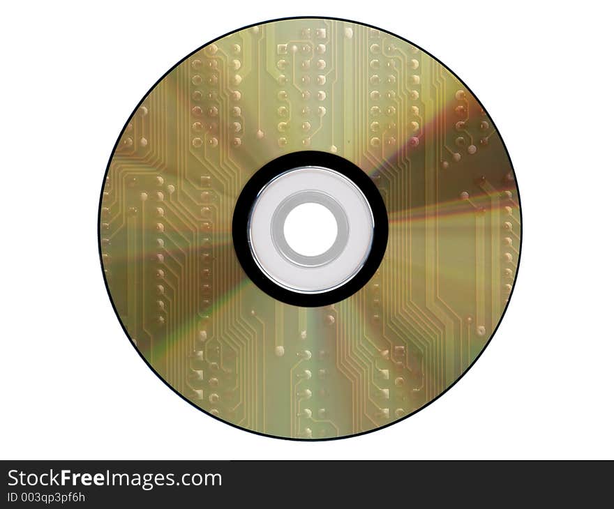 Cdrom made from an electronic scheme