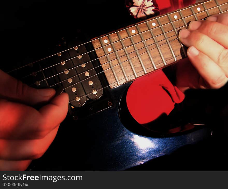 Electric Guitar being played