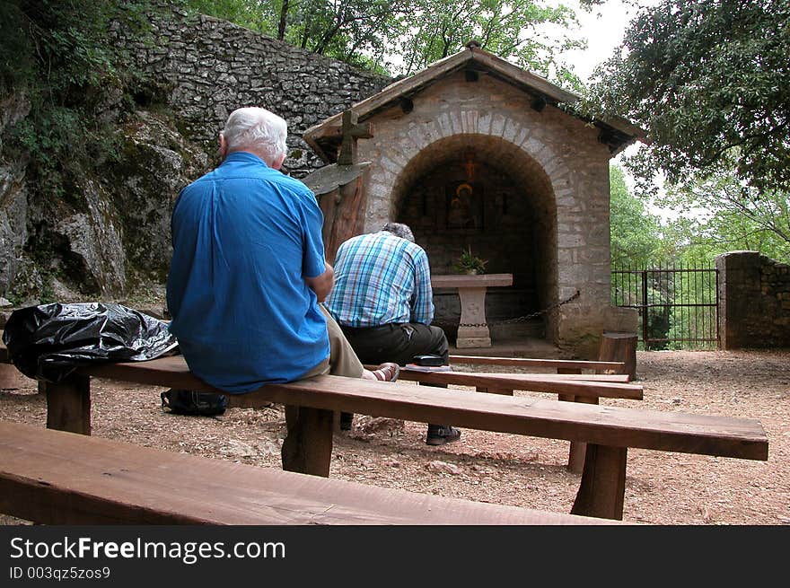 People Pray Outdoor