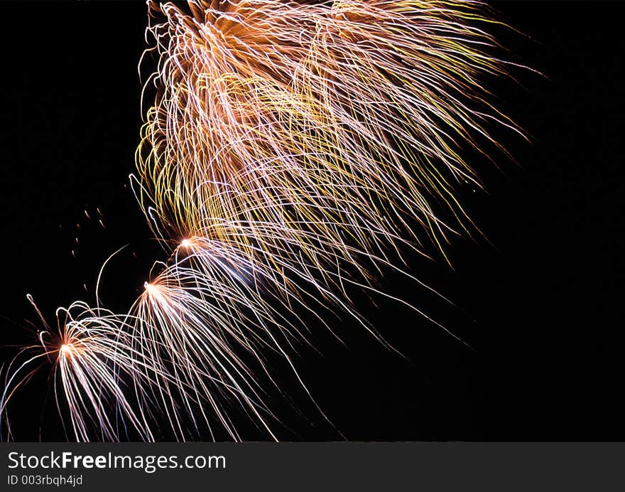 Fireworks in the sky