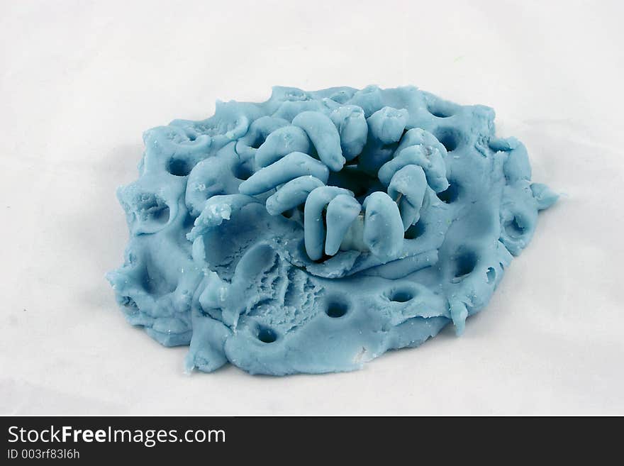 A childs creation with playdough. A childs creation with playdough