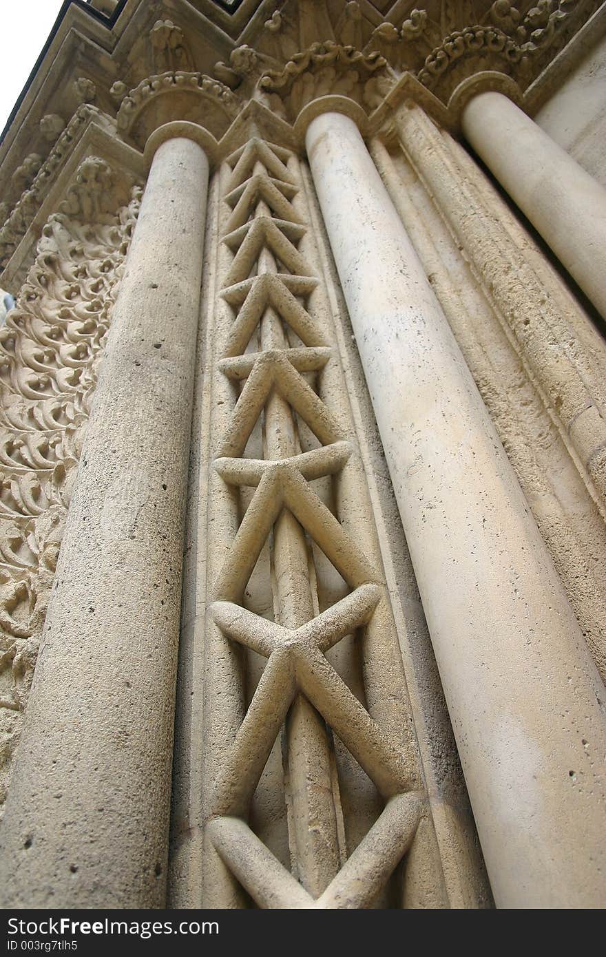 Church entrance column