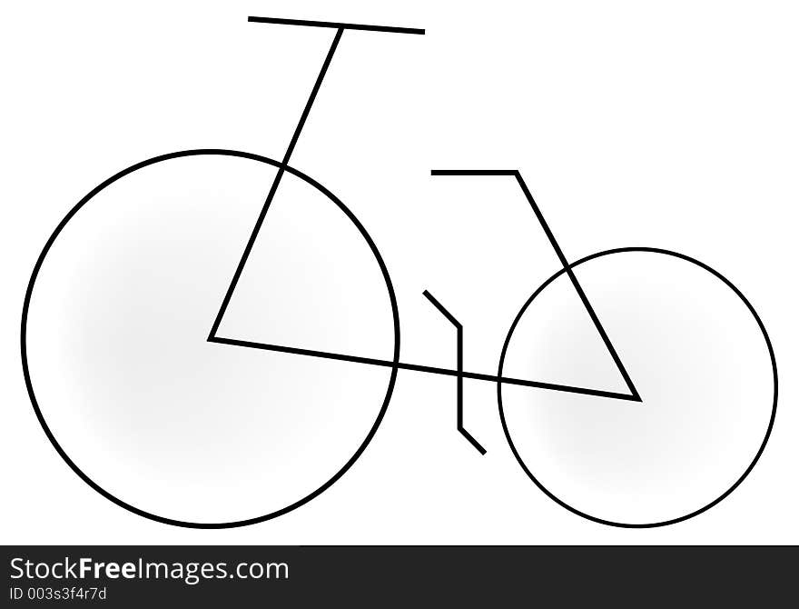 Simplified illustration 4 a bike