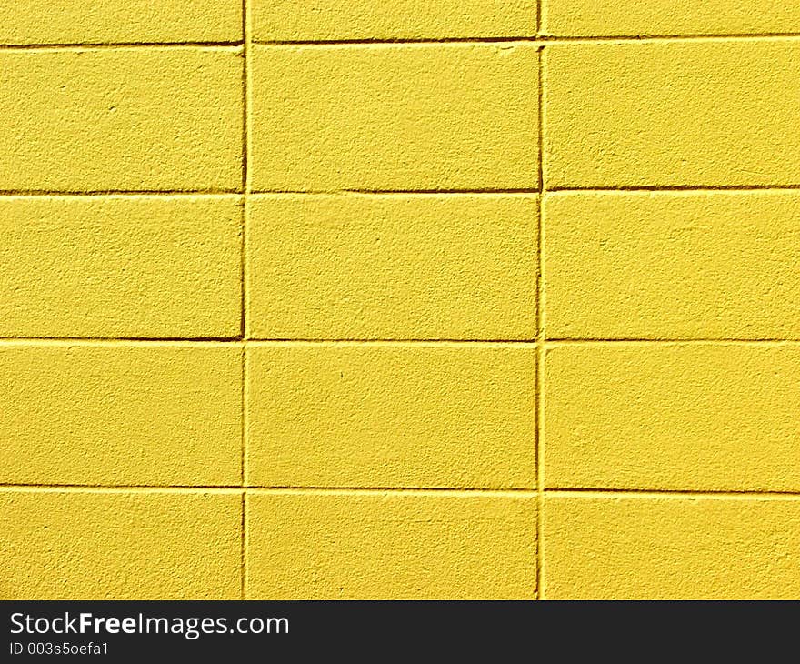 Yellow block wall