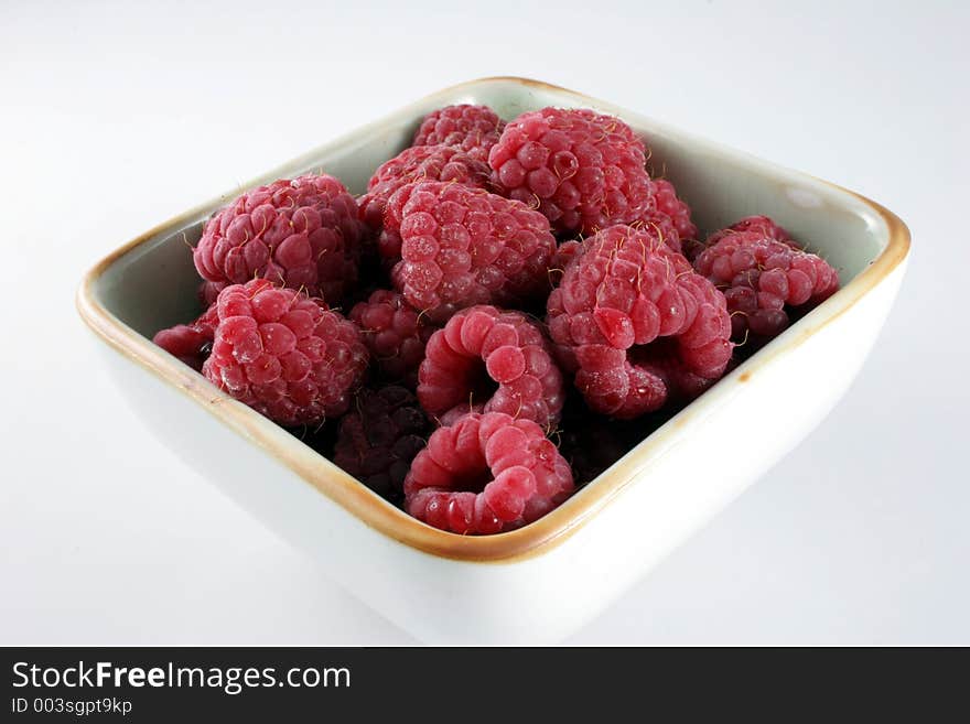 Bowl of Raspberries